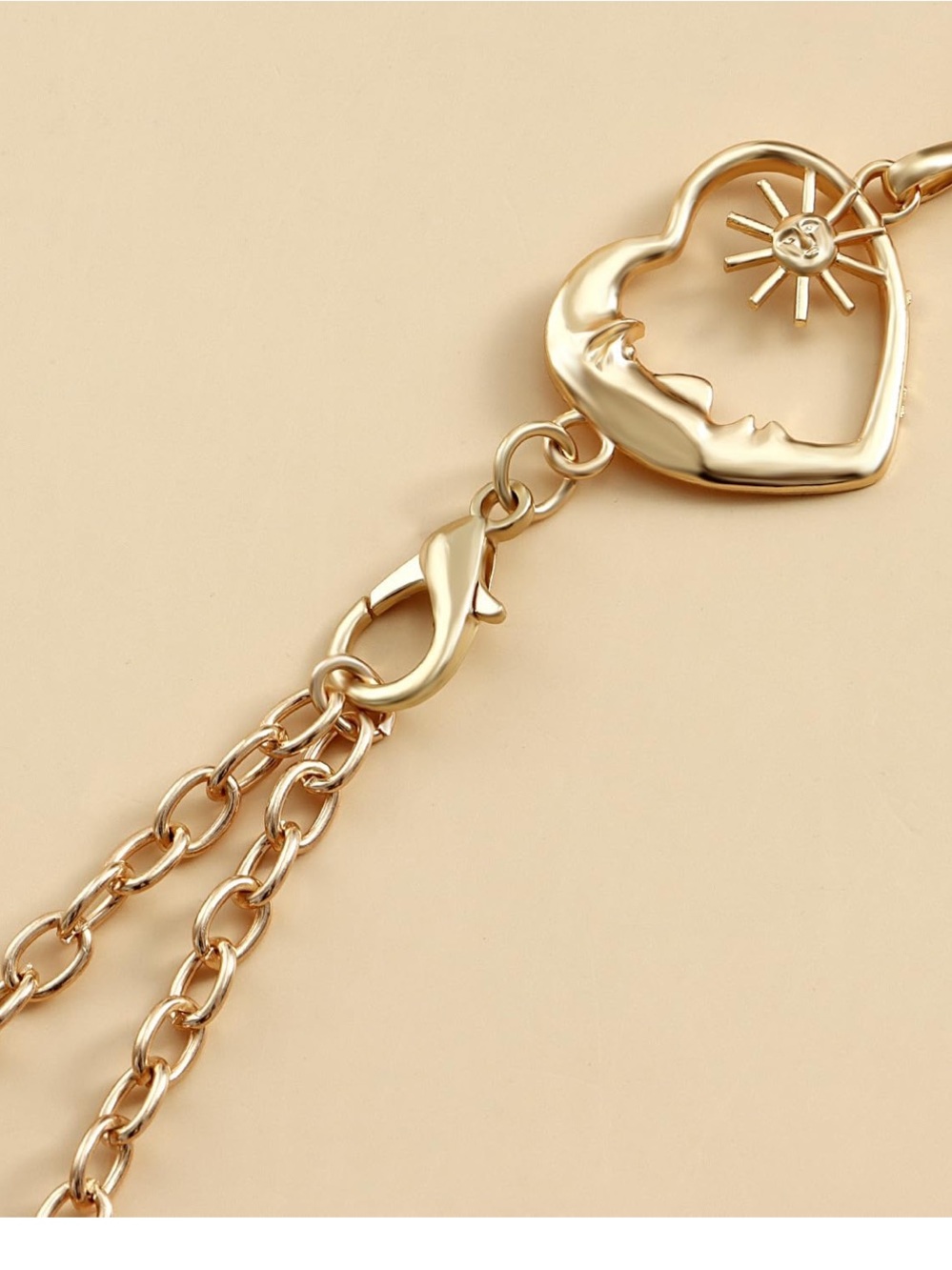 Heart Pearl Waist Chain Belt - Picture 4 of 5
